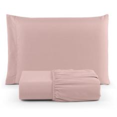 Imagem de Jogo De Cama Solteiro Percal 400 Fios 2 Pçs Fronha Com Barra - Paulo C