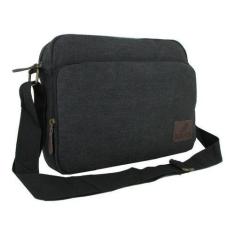 Imagem de Bolsa Pasta Transversal Ombro Lona Escolar Casual Masculino Feminino -