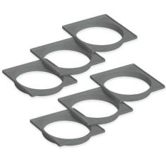 Imagem de Kit 6 Un Porta Grelha Quadrada Cinza 100Mm Tigre