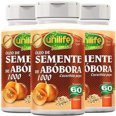 Imagem de Óleo de Semente de Abóbora 1200mg - 3 un de 60 cápsulas - Unilife