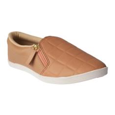 Imagem de Tênis Feminino Beira Rio Iate Slip On Zíper Nude 4205.132-Feminino