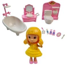 Imagem de Boneca Com Acessorios Casinha Brinquedo Infantil Menina - Etitoys