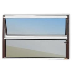Imagem de Janela de Alumínio Basculante 50x50cm Vidro Espelhado Master Brimak
