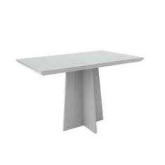 Imagem de Mesa de Jantar Ana 135X90cm Arredondada Off White - New Ceval