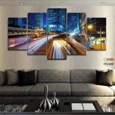 Imagem de Quadros Decorativos Cidades Hong Kong 63x130mt em Tecido
