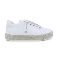 Imagem de Tênis Feminino Stasy Flatform Strass Branco - 3188-Feminino
