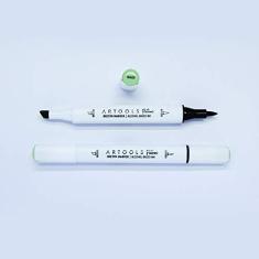 Imagem de Marca Texto Artools Pictom Pontas Broad e Brush Verde G523