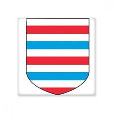 Imagem de Decalque brilhante de ejo de cerâmica com emblema nacional da Europa de Luxemburgo