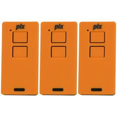 Imagem de 3 Controle Portão Alarme Cerca Elétrica 433,92mhz Tix Pix Garen Ppa Zap Rcg Seg Laranja