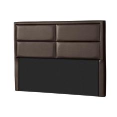 Imagem de Painel de Cama Box Estofada Queen New York Courano Marrom - Probel