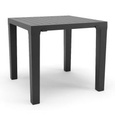 Imagem de Mesa Niala Quadrada Tampo Plastico Preto Plaxmetal