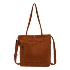 Imagem de Bolsa Saco Feminina Transversal Veludo Estilo Natural Oferta - 47 Stre