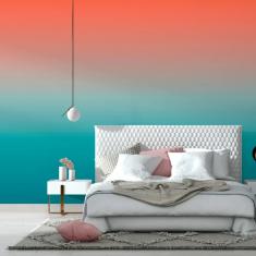 Imagem de Papel De Parede Adesivo Degradê Laranja N014064 Rolo 0,58X3M