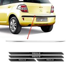 Imagem de Friso Porta-Malas Chevrolet Agile + Kit Soleira Protetora