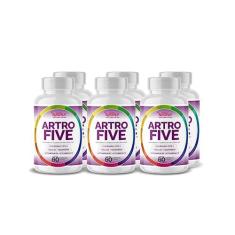 Imagem de 6x Artrofive Colágeno Tipo II, Cálcio, Magnésio, Vitamina D3 e Vitamina K2 60 Caps de 500mg Nataly