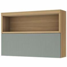 Imagem de Armário Aéreo Nesher Marquesa em MDF 15mm com 1 Porta e 1 Prateleira - 120cm de largura