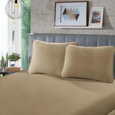 Imagem de Lençol Queen SBX Rubi Malha Bege