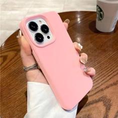 Imagem de Capa de silicone líquido para iphone 15 14 13 12 11 pro max capa traseira macia para 14 15 plus casos bonitos acessórios, rosa, para iphone 12 pro
