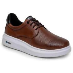 Imagem de Tenis  Couro Eco Masculino Derby Detalhado Confotavel Mocerno Parra Boots 1060-Masculino