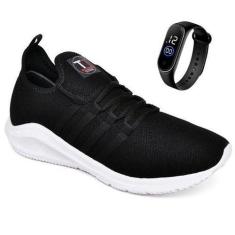 Imagem de Kit Tênis Academia Musculação Caminhada Cft Esportivo + Relógio - Wsho