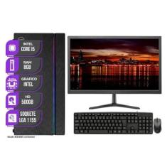 Imagem de PC Computador Completo , Intel Core i5, 8GB DE RAM, SSD 500GB, Monitor