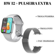 Imagem de Relógio Smartwatch Inteligente Hw12 Android iOS Bluetooth + Pulseira M