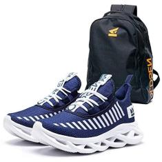 Imagem de Kit Tenis Masculino Oldsen Jaguar + Mochila Bolsa Notebook