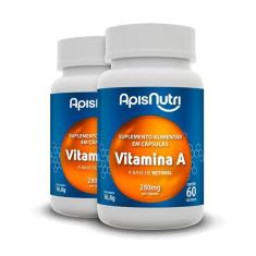 Imagem de Kit 2 Vitamina A Apisnutri 60 Cápsulas