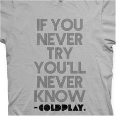Imagem de Camiseta Coldplay Chumbo e  em Silk 100% Algodão