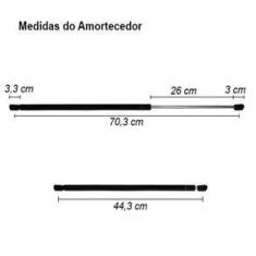 Imagem de Amortecedor Tampa Traseira Porta Malas Ipanema Cinoy 1989 À 1998 Todas Yn-amgm014
