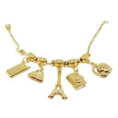 Imagem de Pulseira Folheada a Ouro 18k Modelo Viagens