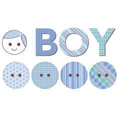 Imagem de Adesivo De Parede Para Quarto De Bebê Boy