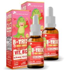 Imagem de Kit Com 2 B-TRIX Vitamina B12 Kids em Gotas 30ml Flora nativa do Brasil