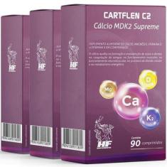 Imagem de Kit 3 Cartflen C2 Calcio Supreme 90 Comprimidos - Hf Suplements