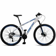 Imagem de Bicicleta Aro 29 Cripto 18v Absolute Hidráulica K7 E Trava - Branco-azul - 17" Branco-azul