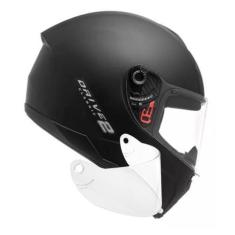 Imagem de Capacete Moto Fechado Drive 2 Classic Preto Fosco Mais Viseira Cristal