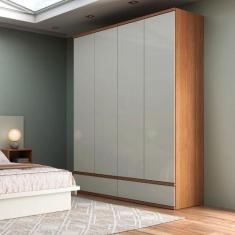 Imagem de Guarda Roupa 180cm 4 Portas Com Gavetas Dalla Costa 100% Mdf - Pradel