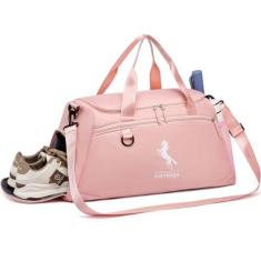Imagem de Marengo Bolsa de ginástica com compartimento de sapatos, bolsa de viagem para mulheres e homens, impermeável, esportiva, bolsa de treino para praia, natação, ioga, mamãe, maternidade, bolsa hospitalar