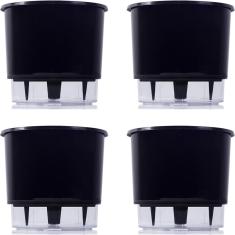 Imagem de 4 Vaso Raiz Autoirrigavel 16x14cm  Área Interna Externa