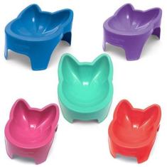 Imagem de Comedouro P/ Gatos 100ml Pote Elevado P/ Ração Sao Benedito - São Bene