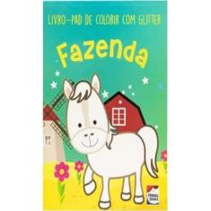 Imagem de Livro de Colorir com Glitter Fazenda - Divertido