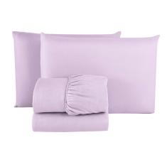 Imagem de Jogo de Lençol Solteiro para Cama Box 30CM altura 02 peças com Elástico todo em Volta