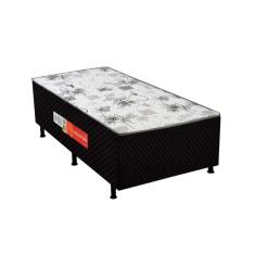 Imagem de Cama Box Conjugado Solteiro: Colchão Ortopédico Unipremium Black (88X188X40) Polar