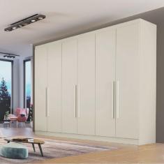 Imagem de Guarda Roupa Casal 6 Portas 6 Gavetas Oslo Made Marcs Off White
