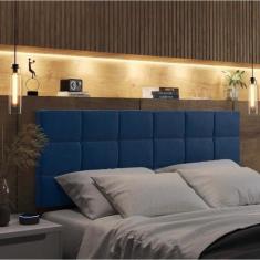 Imagem de Cabeceira Modulada Cama Estofada Bia Casal Box 1,40 M - Shop Mais