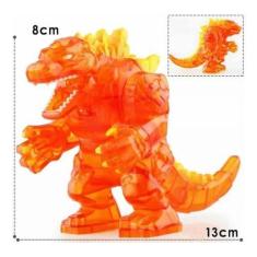 Imagem de Boneco Blocos De Montar Godzilla Red Lótus Grande - Mega Block Toys