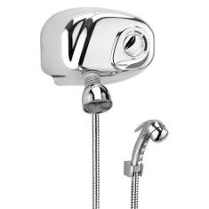 Imagem de Ducha Potenza Pressurizada Cromada Inox Cardal C/ Pressurizador 7800W