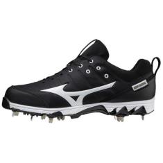 Imagem de Mizuno Tênis de beisebol masculino 9-Spike Ambition 2, preto-branco, 38