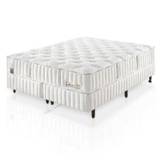 Imagem de Colchão De Látex Médio Box E Kit Spa Solteiro King 96x203cm