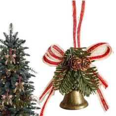 Imagem de Sino de porta de Natal, Sino decorativo de Natal - Ornamentos Cabide de porta Decoração Sinos de Natal,Jingle Bell Tree Decoration Sinos internos reutilizáveis ​​para lareira e árvore de Natal